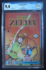 Legend of Zelda #1 Valiant Nintendo 1991 $1.50-c Comics 2nd Print MOVIE CGC 9.4
