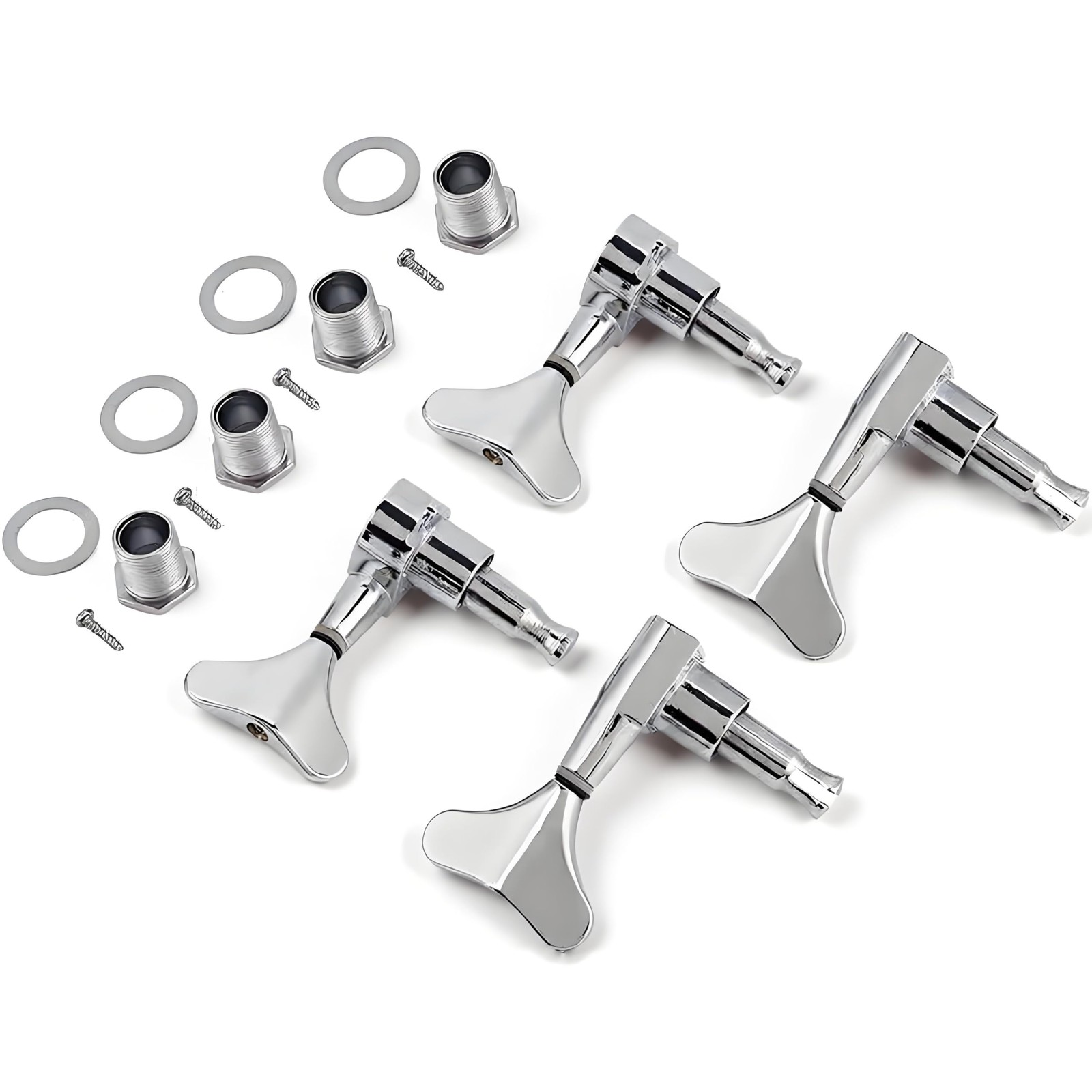 Chevilles de guitare basse 2L 2R en alliage de zinc robuste