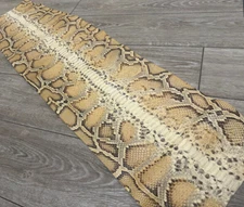 Honey Burmese Python Genuine Snake Leather real hide snake skin Rattle boa 136