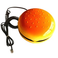 Landline Phone Plastic Novelty Emulational Hamburger Telephone Desktop Corded