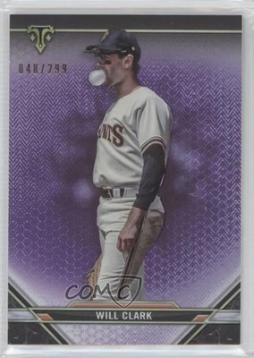 2021 Topps Triple Threads Amethyst 48/299 Will Clark #39 0tx6