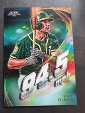 2019 Topps Fire #MV-9 Matt Olson Maximum Velocity