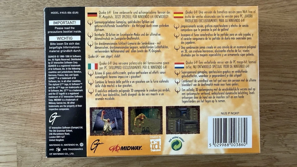 Quake - Nintendo 64 - N64 - OVP - CIB - Bild 4 von 4