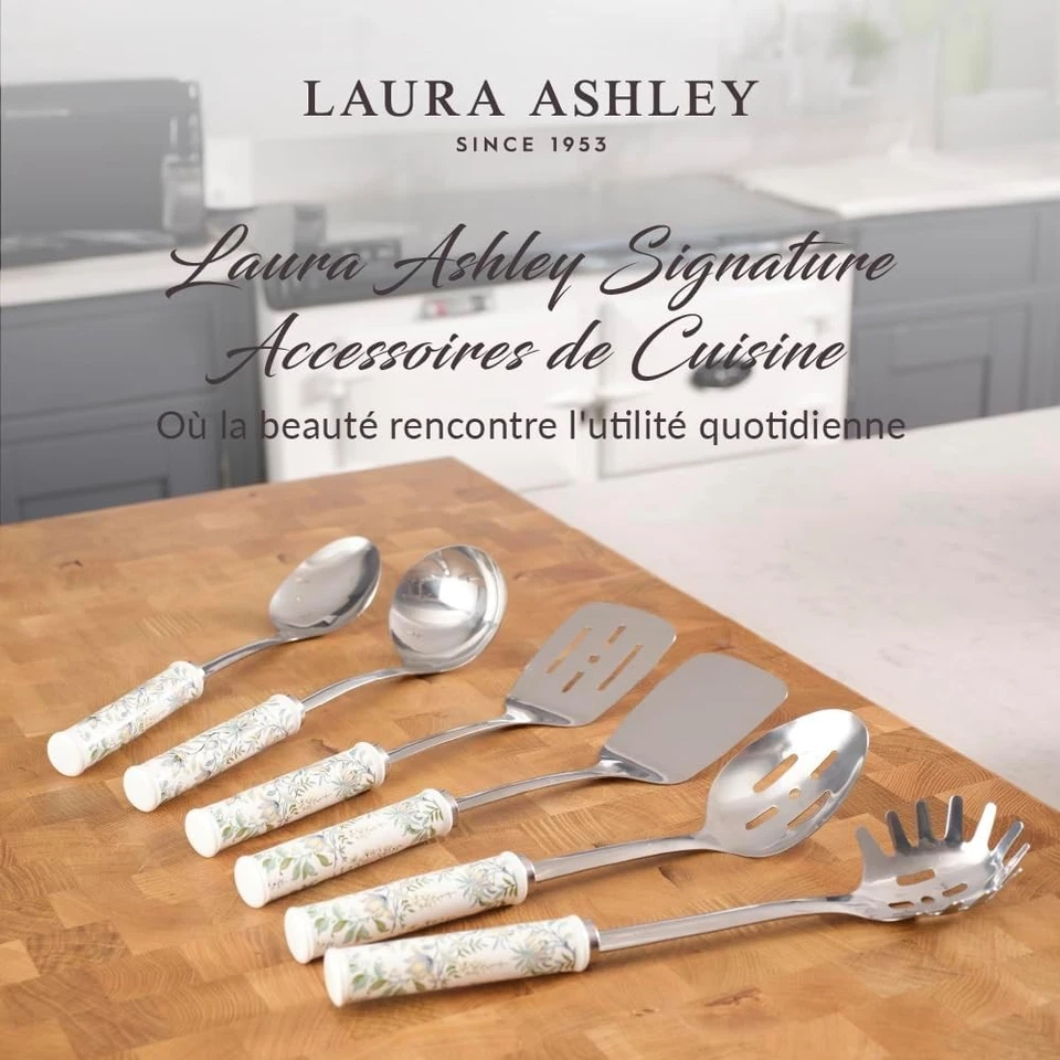 Laura Ashley Cuillère à Spaghetti Inox, Résistante Chaleur, Lave-vaisselle - Photo 4/4