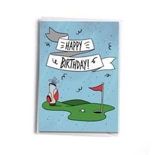 -Themed Birthday Card for Lovers Golf