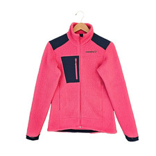 Norrona Trollveggen Polartec Thermal Pro Fleece Jacket Womens M Pink Thumbholes