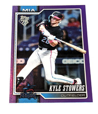 Kyle Stowers Purple Rainbow Foil 035/250 2026 Topps Series 1 Marlins #293