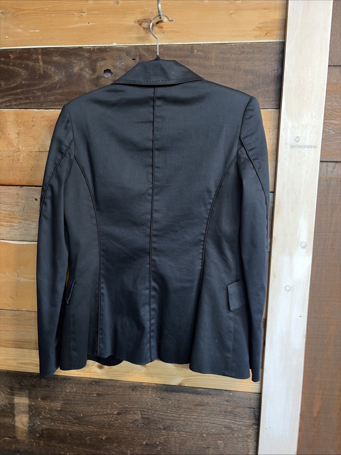 Black MNG (Mango) Blazer 2 Button Jacket Size 4 - image 8