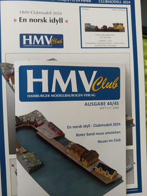 Clubmodell 2024 ''En norsk idyll'' 1:250 HMV Hamburger Modellbaubogen Verlag