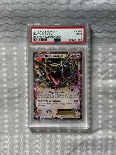 2015 Pokemon Rayquaza EX #XY69 XY Black Star Promo Holo Rare PSA 9 Mint