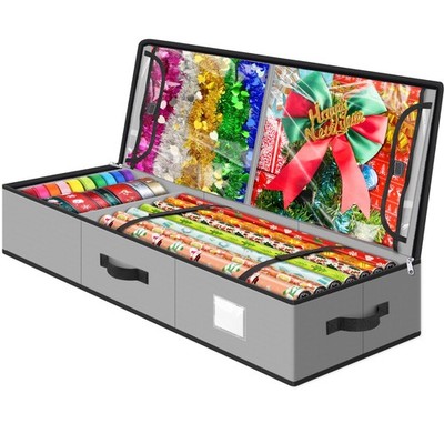 Wrapping Storage Organizer for 40 Inch Christmas Gifts Wrapping , 2 Visible S...