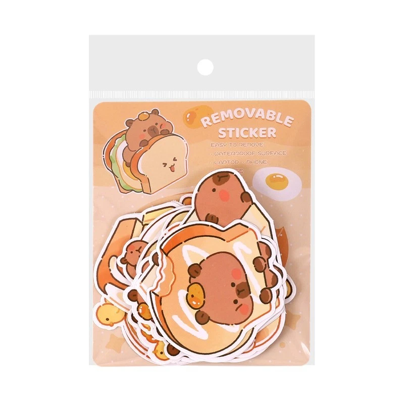 Cute Animal Removable Sticker, Waterproof Surface, 10 Pieces, Decorative, Tag - Image 3 of 4