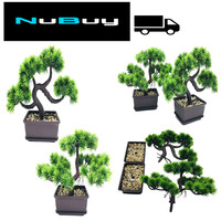 KüNstliche Bonsai-Zeder Kiefer Podocarpus Kunstpflanze 2 StüCk BüRo