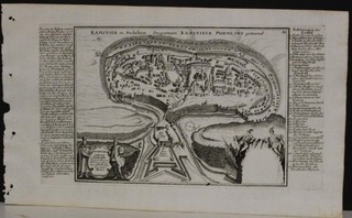 KAMIANETS PODILSKY UKRAINE 1720 BODENEHR UNUSUAL ANTIQUE COPPER ENGRAVED MAP