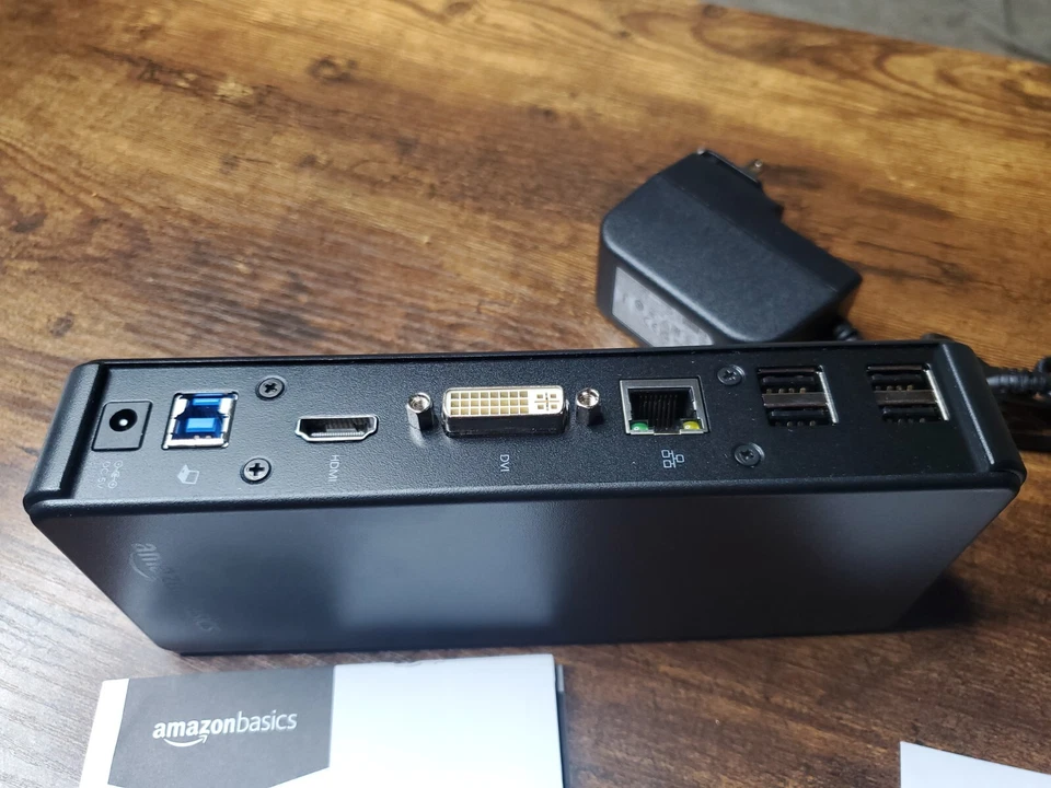 Amazon Basics USB 3.0 Universal Laptop Dual Monitor Docking Station - Image 4 of 4