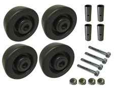 4 Heavy Duty Caster Wheels Set 4" 5" 6" 8" Heavy Duty Plastic Wheel Set