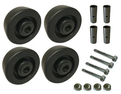 HYWELD 4 Heavy Duty Caster Wheels Set 4" 5" 6" 8" Heavy Duty Plastic Wheel Set