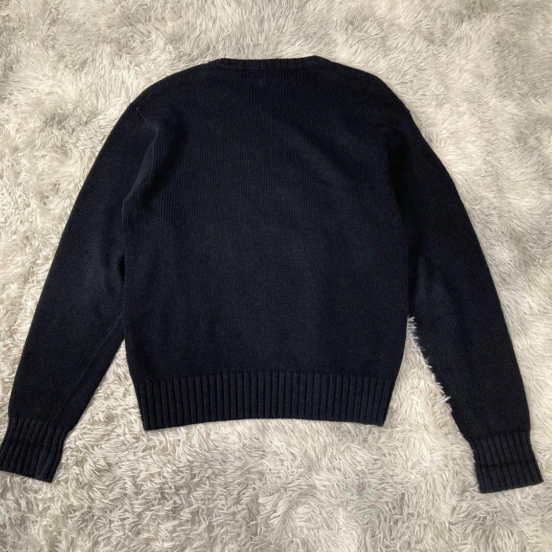Vintage 80's Polo Ralph Lauren Polo Bear Sweater Knit Navy