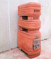 STUFA IN TERRACOTTA FUMISTERIA FORLIVESE MODELLO PEGASO - BECCHI FORLI ANNI 30