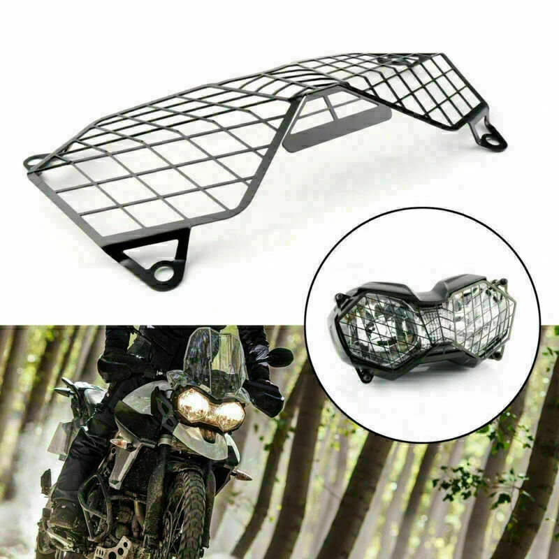 Front Headlight Guard Grill For Tiger 800 XC/XCX Explorer 1200 VA, Foto 3 de 4