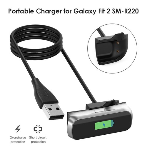 Portable USB Smart Watch Wristband Charging Dock Cable for Galaxy Fit 2 SM-R220 - Photo 4 sur 6