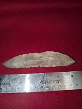 Arrowheads COA  Cresent Knife 5 1/16  3500 B.P