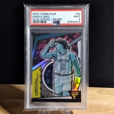 2020 Panini Flux LaMelo Ball Flux Appeal Silver Prizm #30 - PSA MINT 9