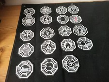 PROP - LOST  - DHARMA Stations Etc - All 19 Patches feature  hook & loop Backing