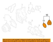 NISSAN OEM 12-22 Cube,Juke,Rogue Sport Cooling Water Pump-Water Valve 212303RC0A