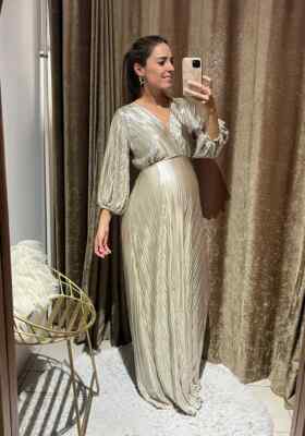 almost famous dresses Short Sleeve Maternity Bridesmaid Dress main image 1
