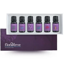 floraVerve Exclusive Essential Oils,Natural Aromatherapy Top 6 Scents Collection