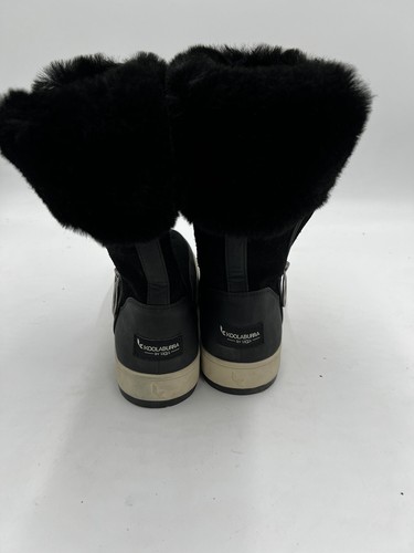 Uggs KOOLABURRA BY UGG TYNLEE BLACK SUEDE FUR CUFF WOMEN'S BOOTS SIZE US 6 NEW - Picture 2 of 8