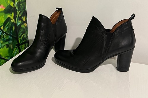 HISPANITAS Women’s Ankle Boots Leather Size 39 Black - Picture 5 of 6