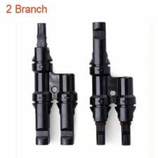 T Branch Solar Panel Cable Photovoltaic Connector Male to Female Connectors CE