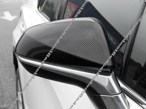 Carbon Fiber Exterior Rear View Mirror Cover Trim For Lexus RX350 RX450h 2016-22 - Foto 3 di 5
