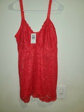 TORRID Teaberry Pink Lace Babydoll Nightie Nightgown 1X 14-16 New