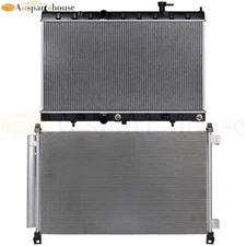 Aluminum Radiator & AC Condenser Cooling Kit For 2014-19 Nissan Rogue 2.5L