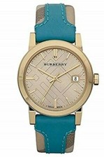 Brand New Burberry Haymarket BU9112 Gold Tone Women's Watch