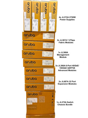 JL375A I BUNDLE HPE Aruba 8400 X462 8U Switch JL372A JL368A JL687A JL367A JL366A