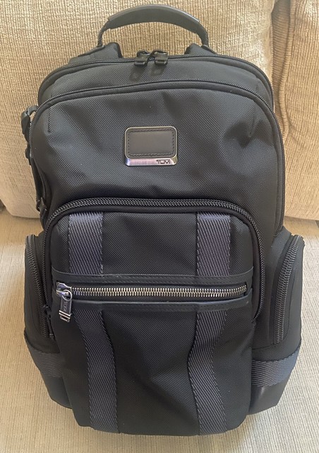Tumi Nathan Alpha Bravo Expandable Backpack Black With Tags Ship