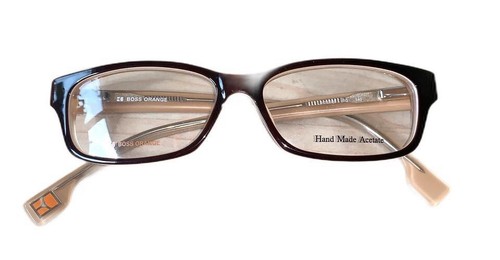 Original Hugo BOSS Orange Brille Sonnenbrille mit Leder Etui In Braun EDEL - NEU - Bild 2 von 6
