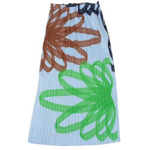 PLEATS PLEASE Floral Mesh Tape Pleated Skirt Size 1(K-146225) - Picture 10 of 12