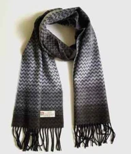 Women's Winter Warm 100% CASHMERE Scarf Chevron Design Soft High quality