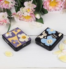 For Samsung Galaxy Z Flip 5 Embroidery Flower With Card Pocket Case