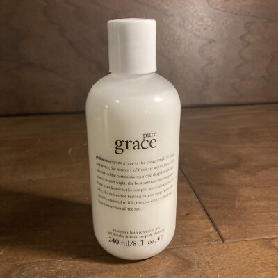 Philosophy Pure Grace Shampoo, Bath & Shower Gel 8oz 3/4 Full