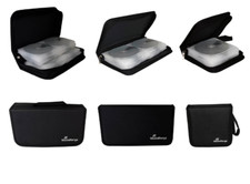 CD Tasche DVD Blu-ray Mappe max 96 CDs  schwarz Aufbewahrung Etui Medientasche