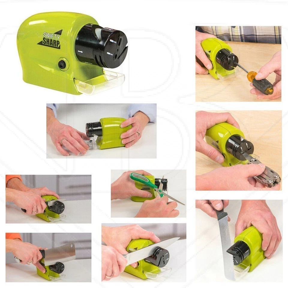 Swifty Sharp Motorized Knife Sharpener and Includes CATCH-TRAY for Metal Shaving - Image 2 of 4
