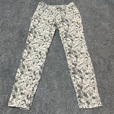 J Brand Jeans Womens 27 Floral Denim Cotton Blend Straight Made In USA