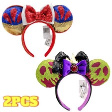 Disney- Poison Apple Evil Queen MInnie Ears Snow White Ears Sparkle Sequins Ears