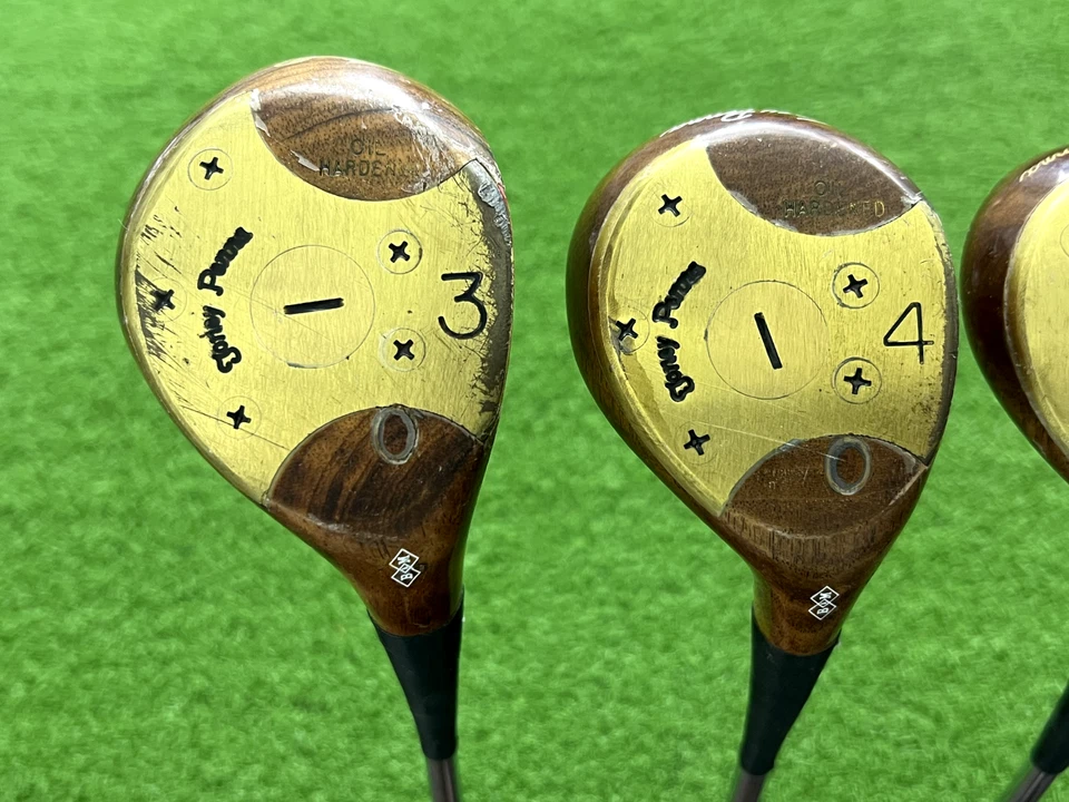 TONEY PENNA B&M PERSIMMON 3 4 5 WOOD SET Right Steel Dynamic Instant-Action #2 - Image 2 of 4
